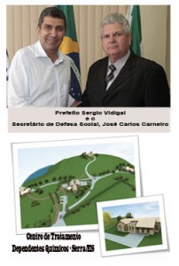 Prefeito Sergio Vidigal e Secretario Defesa Social José Carlos Carneiro